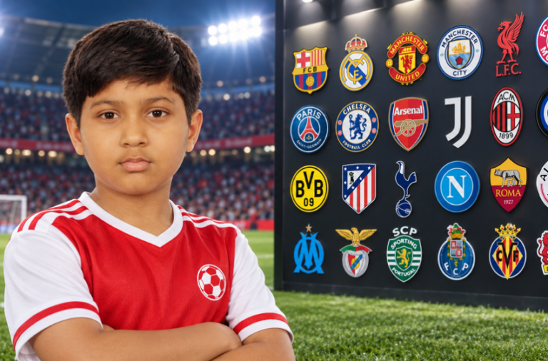 YOUNGEST BOY TO IDENTIFY 60 FOOTBALL CLUB LOGOS IN ONE MINUTE