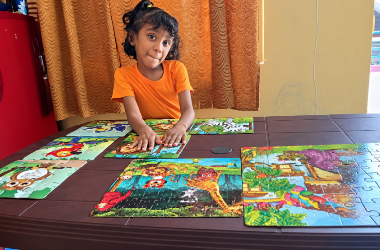 YOUNGEST SPECIALLY ABLED GIRL TO SOLVE JIGSAW PUZZLES WITH THE MAXIMUM NUMBER OF PIECES